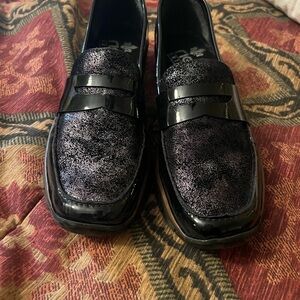 Rieker black loafers woman